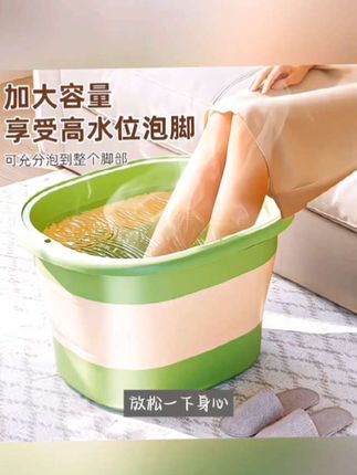 1. 折叠设计超省空间,收纳不占地!恒温泡脚超舒服,居家、出差都能用,轻松泡走疲惫~