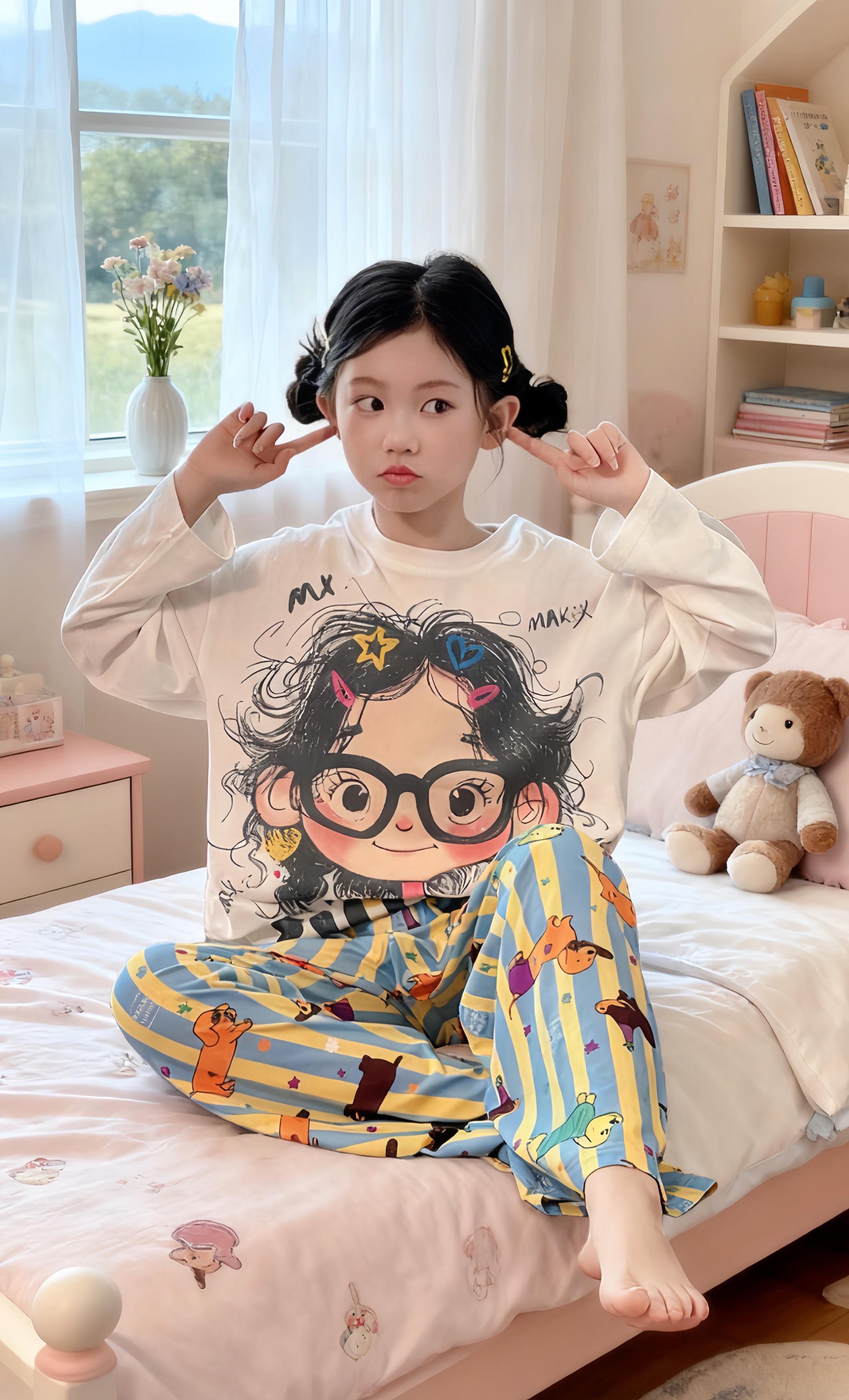 #秋季不露腿穿搭 #儿童家居服 #睡衣家居服#高品质童装#女童穿搭@抖音创作小助手 @抖加🔥上热门🔥dou+🔥热点宝