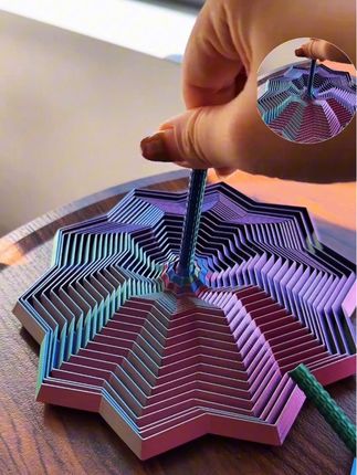 当我拿出3D打印的萝卜塔,请问阁下萝卜刀如何应对?#解压玩具 #3D打印 #解压#萝卜塔玩具