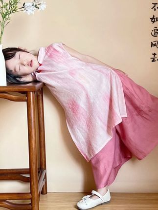 女童夏季新款中国风旗袍裙儿童新中式复古连衣裙唐装改良旗袍#夏季穿搭 #夏日必备 #显高显瘦