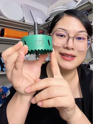 精准打孔不偏移的高硬度合金开孔器,打孔速度快#开孔器 #开孔神器 #打孔器 #打孔神器 #钻头