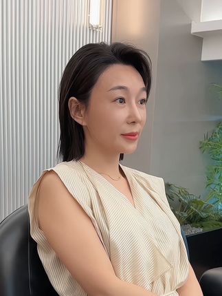 沙发自然卷 自然吹干 好打理