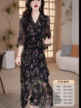 #显瘦连衣裙 #碎花连衣裙 #减龄气质 #减龄显瘦穿搭 #谁穿谁美