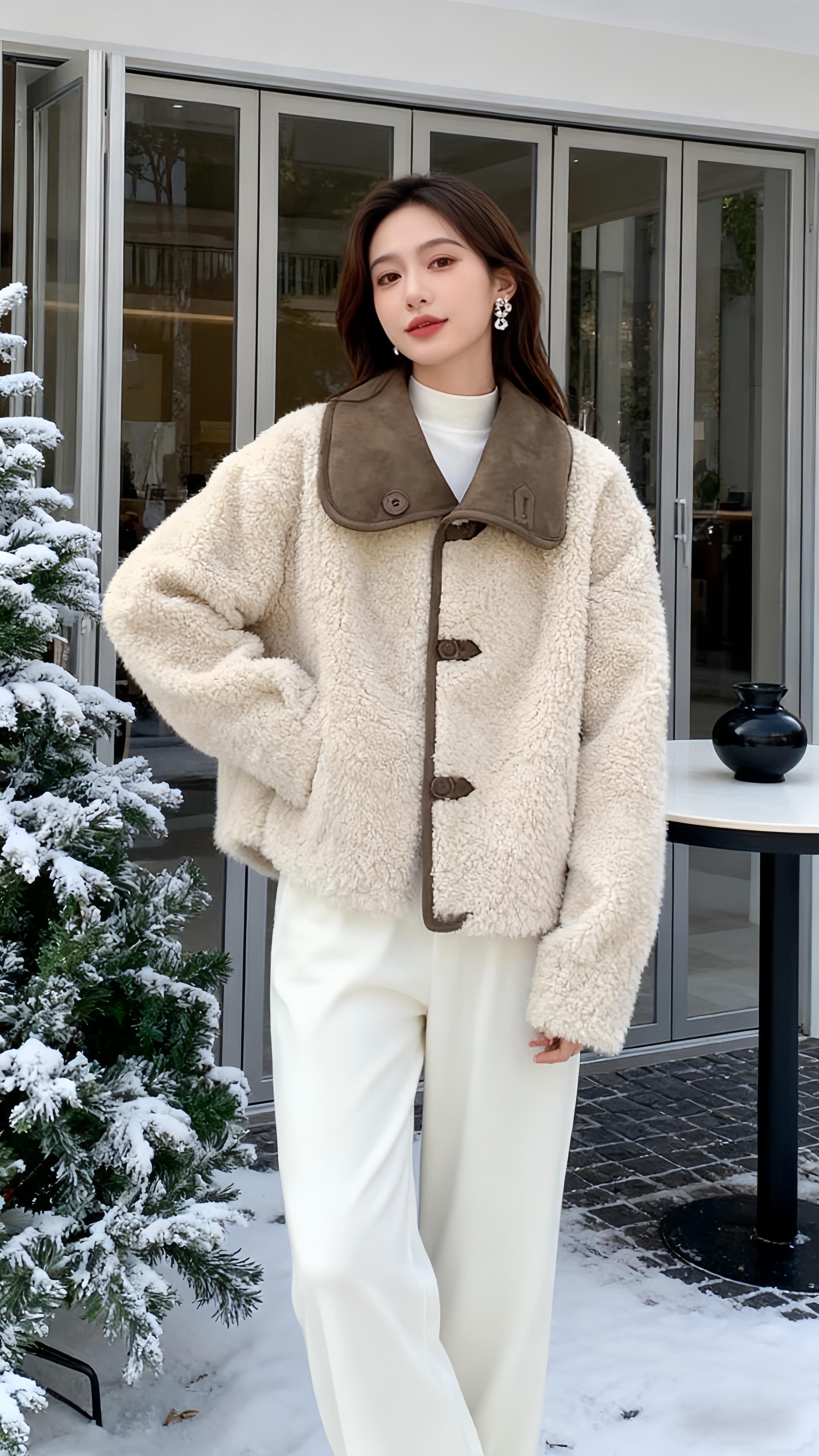 #外套穿搭 #秋冬穿搭 #温柔风穿搭 #女神穿搭 #毛茸茸