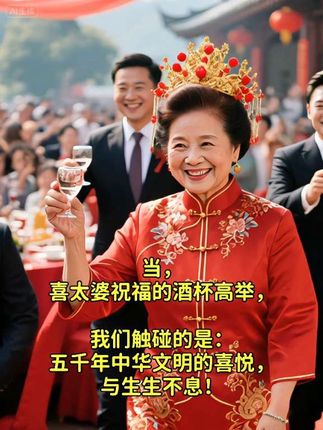 #添喜气喝喜太婆 一杯喜太婆,千年喜文化! #中国喜酒喜太婆 #在家也可以喝的喜酒 开创者 #中国喜酒 国潮喜酒 #喜太婆