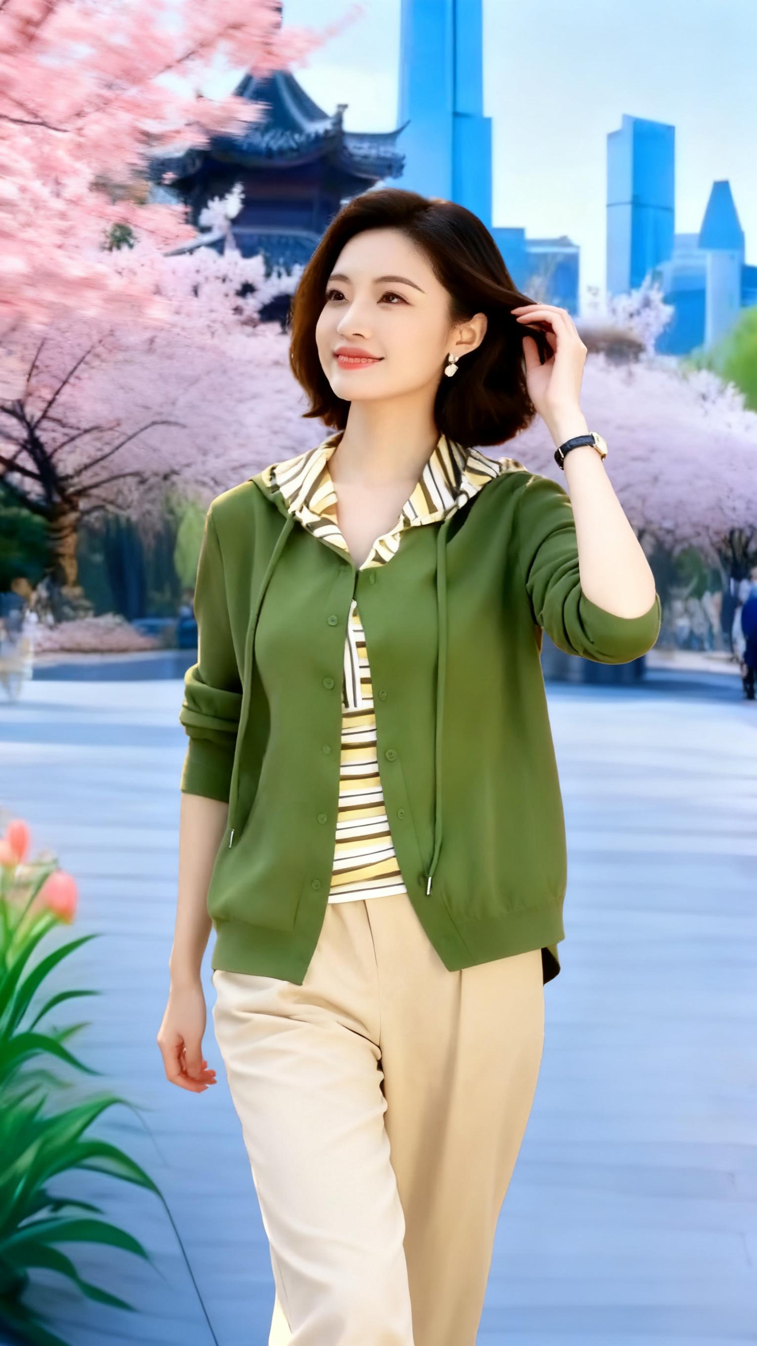 时尚条纹假两件上衣。#春秋穿搭 #早秋穿搭 #时尚穿搭 #出游穿搭 #谁穿谁漂亮@生活服务热点中心 @抖加🔥上热门🔥dou+🔥热点宝 @DOU+小助手