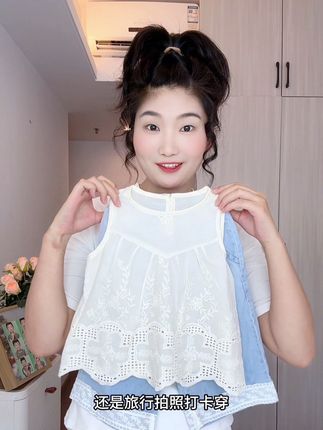 巨洋气啊巨高品的女童森系甜美套装来啦!面料,巨软巨舒服,两件套才这个价闭眼冲#夏季穿搭,#甜美穿搭 #女童穿搭 #女童森系套装#妤儿童装