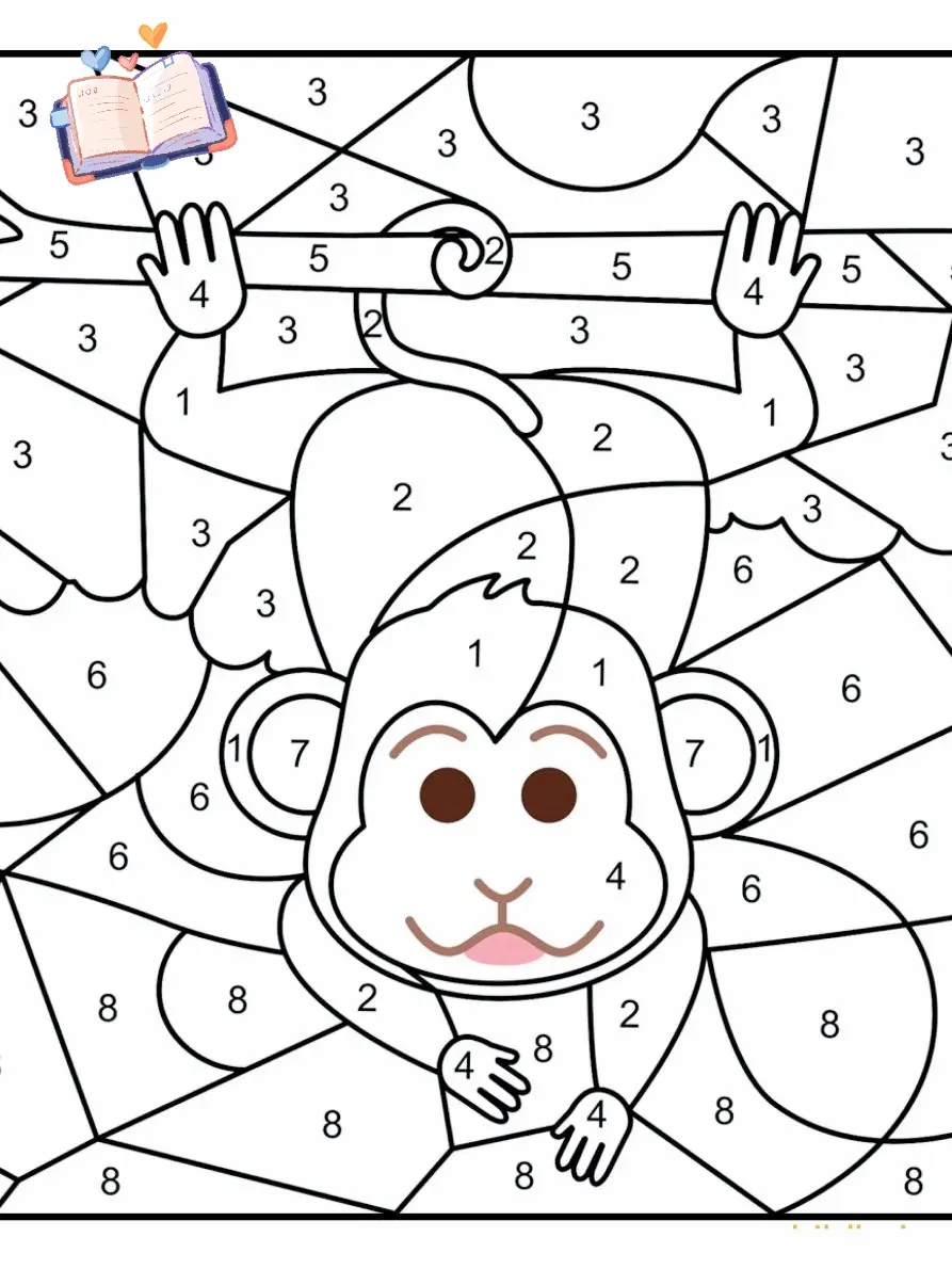 数学启蒙|计算涂色画。#数学计算 #简笔画 #高效学习方法教 - 抖音