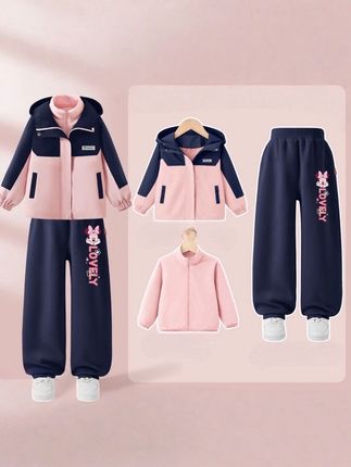 #儿童冲锋衣 #儿童冲锋衣三合一 #儿童冲锋衣套装#女童春秋套装