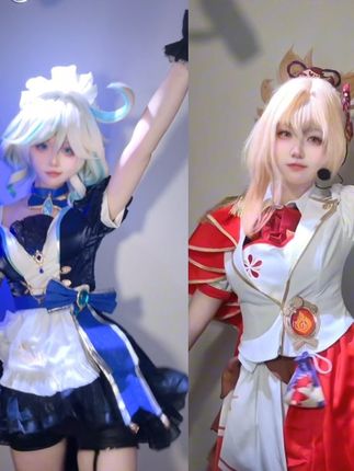 依旧爱吃甜品组#宵宫 #芙宁娜 #cos