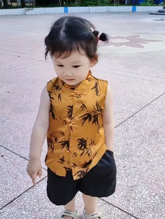 巨高品!上身巨百搭巨好看!刷到真的闭眼入啊! #儿童新中式套装 #儿童穿搭 #儿童夏装 #童装 #幼儿园汉服