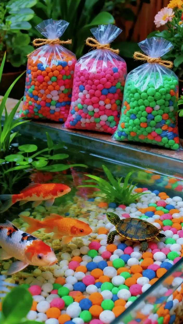 “鱼戏莲叶间,龟游彩石上。”古人笔下的闲适,如今在家中鱼缸重现。✨🐠 #每日分享 #真好看#看过来 #快来看看 #养鱼