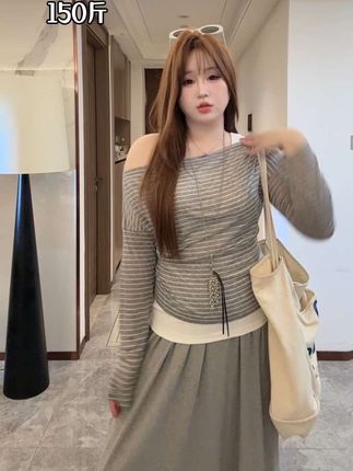 我怎么也没想到150斤也能穿出韩系慵懒感#微胖女生 #显瘦穿搭 #大码女装 #胖mm穿搭 #宝藏单品推荐