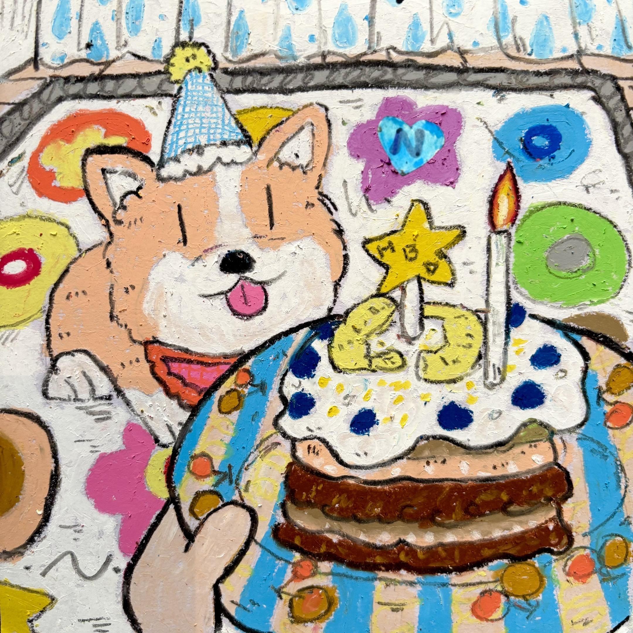 生日小狗。#画画 #newmasus #过生日的小狗