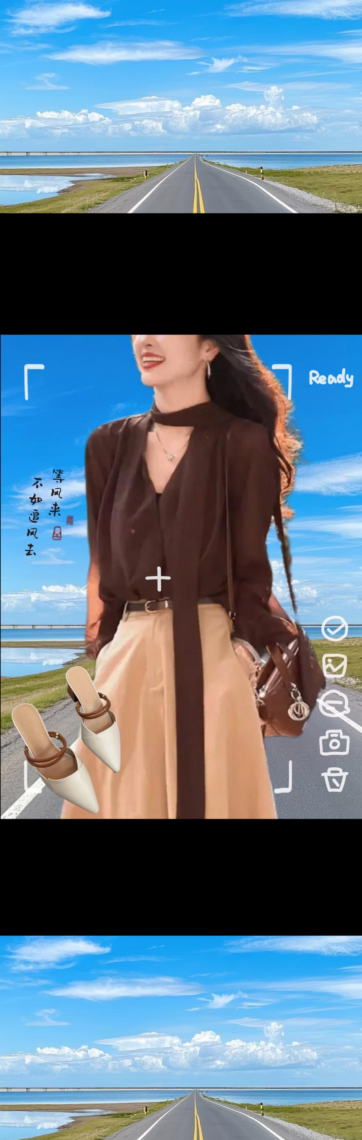 🔥早秋韩系显瘦套装直接封神。嗨!姐妹们,今天给你们介绍这套2025早秋新款——V领飘带上衣+高腰A字裙,修身比例拉满,上身秒变纸片人,走路带风超有气质。蝴蝶结飘带藏肉又俏皮,收腰剪裁视觉瘦五斤,垂感面料慵懒高级感,莫兰迪色系温柔到心坎里,亲测通勤约会都能打,搭配马丁靴或乐福鞋都超嗲。#早秋穿搭 #韩系风格 #显瘦套装 #通勤ootd #抖音同款@抖加🔥上热门🔥dou+🔥热点宝