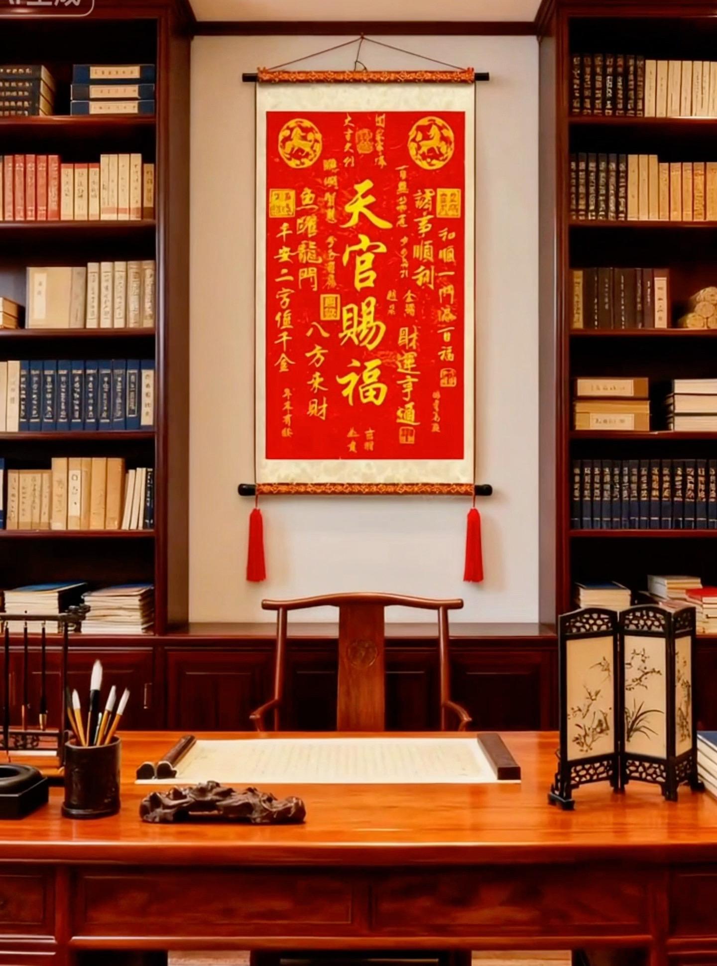 宝子们,想给客厅或玄关添点格调?这幅天官赐福挂画真的绝了~ 麒麟图案寓意特别吉祥,天官赐福的字样透着满满福气,挂客厅显得很大气,放玄关迎客也超有面儿。丝光布材质垂感绝了,灯光照上去有细腻的光泽,比普通挂画高级太多啦。 尺寸大小正合适,不管是现代风还是新中式装修都能搭配,免打孔安装特别方便,自己动手10分钟就能搞定。朋友来家里都问链接,说看着就很有福气感~ 寓意好、颜值还高的装饰画,提升家里档次就靠它~ #客厅挂画 #玄关装饰 #天官赐福 #麒麟挂画 #家居好物 @抖加🔥上热门🔥dou+🔥热点宝 @DOU+上热门