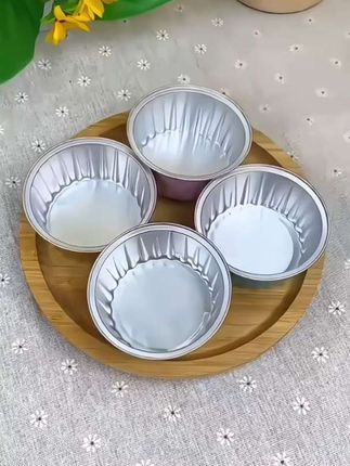 锡纸碗,空气炸锅专用锡纸碗,能重复使用,它能做出各种美食,简单方便#锡纸杯 #布丁杯#美观实用 #简单方便 #厨房餐具