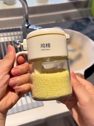 【哈乐熊】圆球密封调料盒便携式调料罐创意#家用多功能调料收纳盒#调料罐