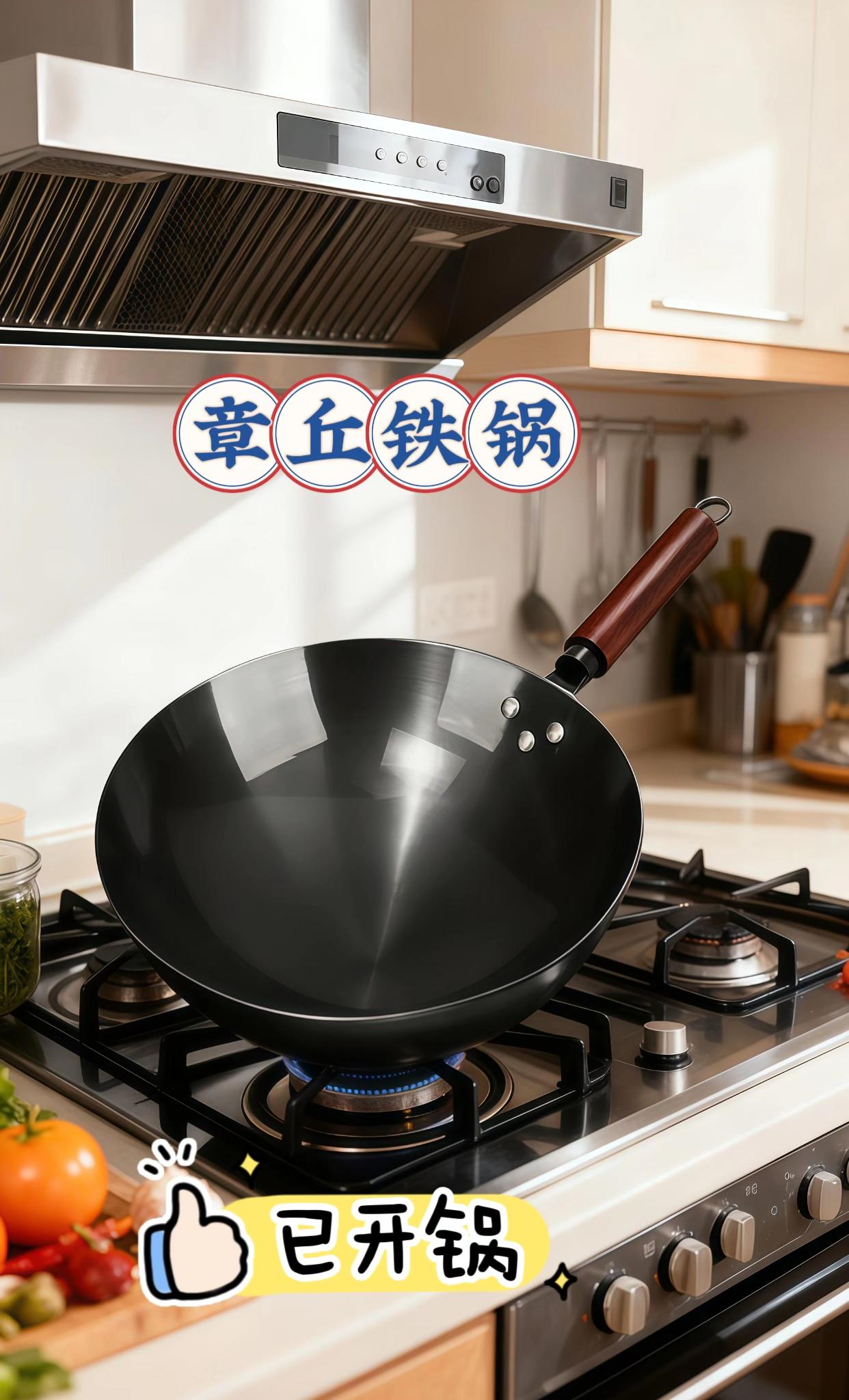 章丘铁锅,一件凝聚传统工艺精髓的烹饪臻品。 代代相传的打铁绝艺,一锤接着一锤锻打于生铁之上,历经无数次锤炼让铁屑纷飞,也使锅体愈发坚固耐用。锅面顺滑如经岁月打磨的美玉,却布满细腻纹理,那是高温与力量铸就的匠心印记。 用它烹饪时,火焰轻触锅底,食材在锅中翻腾得格外流畅。煎鱼不粘锅底,炒肉自带鲜香,即便是普通蔬菜,也能炒出家常菜的醇厚清甜。握在手中的沉甸质感,既彰显工匠的纯粹匠心,也传递着烟火生活的踏实暖意。 无需华丽的宣扬,仅凭这口锅,便能陪伴你走过四季三餐,把每一餐烹饪成满是烟火气的生活滋味。#精选好物推荐#厨房必备#章丘铁锅#不粘锅