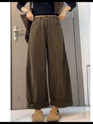 早秋新款宽松阔腿牛仔裤#简约大气 #显高显瘦显腿长 #每日穿搭女装 #百搭神裤 #穿搭分享每一天