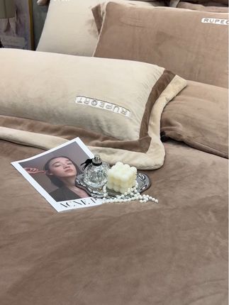 新款高克重牛奶绒四件套 #牛奶绒四件套