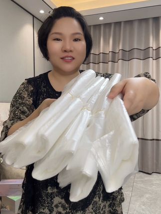 批发白色食品袋透明一次性塑料袋小白袋超市水果袋手提袋打包袋子#超划算超便宜