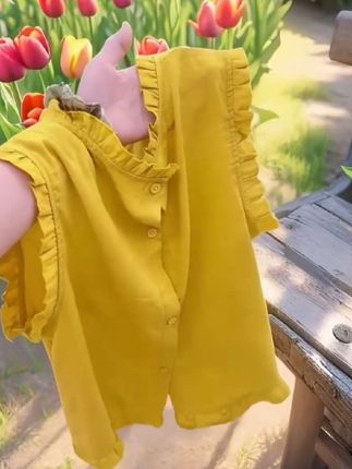 #木耳边减龄无袖女装#夏季女装穿搭#夏季女款上衣