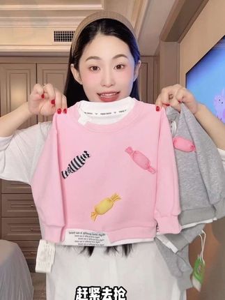 巨洋气百搭的假两件卫衣,快给宝贝入手呀!#舒适穿搭 #童装推荐 #童装