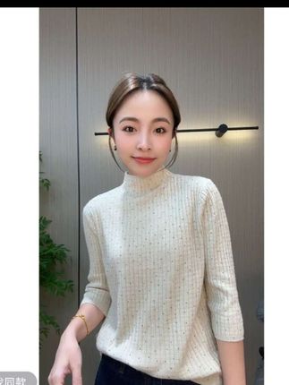 856-秋冬新款-“满天星”软绵绵针织衫百搭气质显瘦洋气针织衫#穿搭穿搭 #素颜美