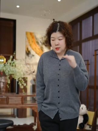 冬日暖绒来啦!100山羊绒亲肤百搭#大码女装#加宽加大#羊绒开衫