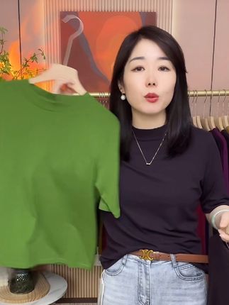 【早秋上新】女神五分袖出行休闲网红洋气炸街时尚百搭宽松显瘦#简约大气 #面料柔软舒适 #谁穿谁好看