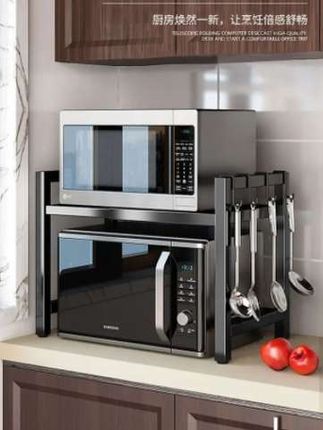 #厨房置物架 #厨房好物 #收纳整理 #微波炉架#电饭煲收纳架