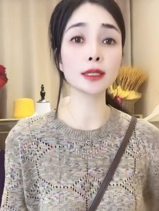【幻彩星空】米字圆领长袖套头衫气质百搭宽松显瘦秋季针织上衣#针织衫 #针织上衣 #针织毛衣