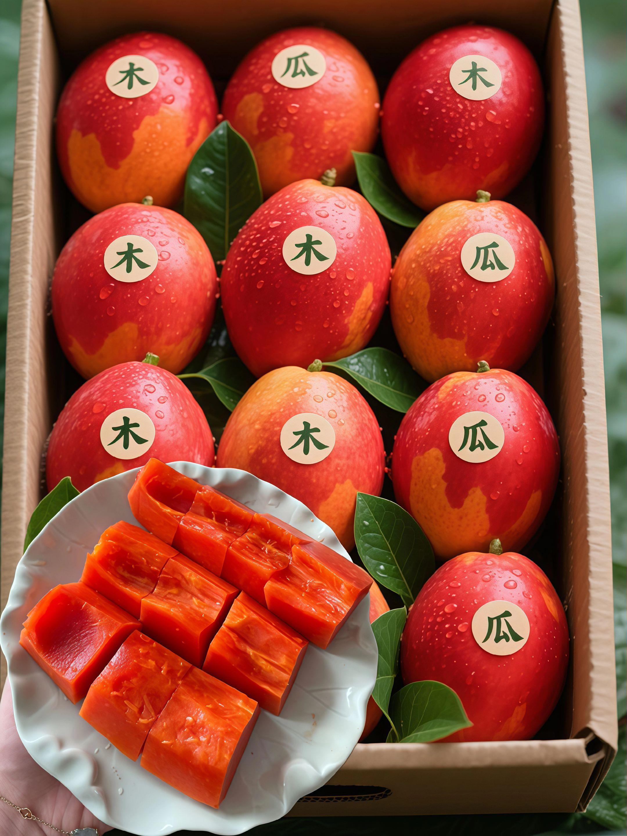 红心牛奶木瓜!!新鲜甜蜜的红心牛奶木瓜~ 圆润饱满,轻轻剥开果肉红到像自带滤镜咬下去清甜如蜜还超水润,自然奶香萦绕舌尖,连皮都薄到可以忽略!轻咬一口,细腻软糯果肉在嘴里化开甜度恰到好处,既不会甜得发腻,又能让每一个味蕾都沉浸在甜蜜之中!还没吃过的一定要买来尝尝! #谁懂这一口的好吃程度#木瓜 #红心木瓜 #牛奶木瓜#我在抖音发笔记