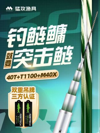 【实战为王】猛攻突击鲢3代鲢鳙终结者超轻超硬5H28调实用大物钓杆#大物竿 #钓鱼装备#钓鱼竿 #渔具用品