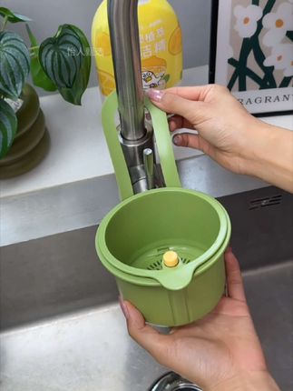 夏天到了,快换上这个沥水篮吧,水池就不会脏脏臭臭的了!#沥水篮#按压沥水篮