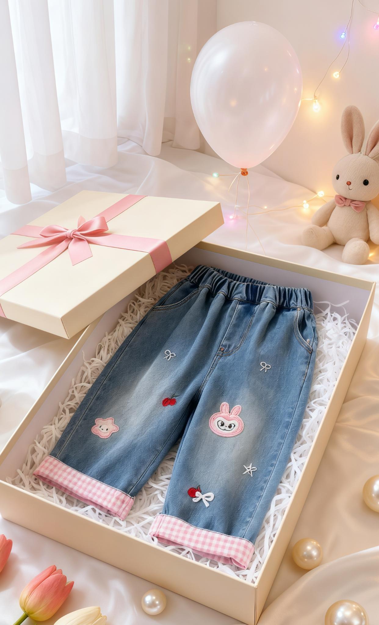 #甜美穿搭 #生女儿就要这样穿 #童装搭配每日更新 #萌宝穿搭 #女童牛仔裤