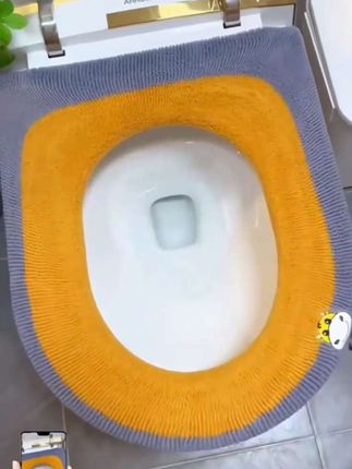 马桶坐垫新款家用马桶垫子加大加厚坐便垫冬季保暖四季通用马桶套#马桶垫 #实用小物件