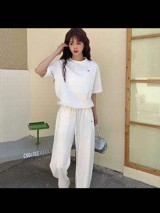 T096夏季新款时尚潮流百搭韩版净版装饰短袖女士套装25-66#每日分享#谁穿谁好看#质量杠杠的好#强烈推荐#性价比超高@抖音小助手@抖加🔥上热门🔥dou+🔥热点宝