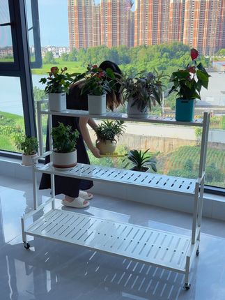 多层阳台花架,实用方便美观#花架