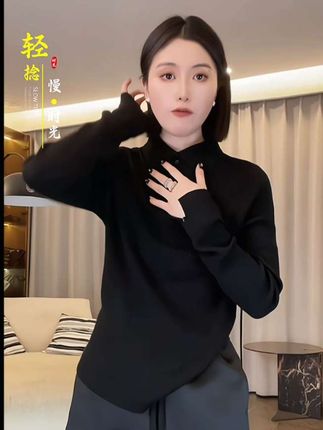 米可/MK-1391【POLO领T恤】时尚休闲气质百搭冬季新款POLO领T恤#高级感穿搭 #时尚休闲 #气质百搭 #T恤 #谁穿谁好看
