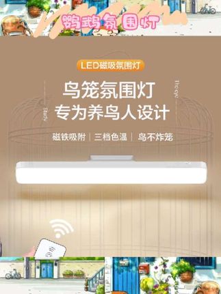 养鹦鹉的宝子看过来!这款鹦鹉专用鸟笼氛围灯太贴心啦~磁吸设计免布线,想装哪儿就吸哪儿超方便? 三挡亮度调节,既能给鸟儿柔和照明,夜晚开低亮度还能营造温馨氛围不打扰休息~专为鸟笼设计的尺寸,适配度拉满,给毛孩子的小天地增添温暖光亮?? #鹦鹉用品 #鸟笼配件 #宠物好物