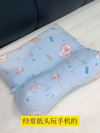 颈椎枕荞麦三角连体枕头护颈椎助睡眠反弓牵引硬枕芯成人护颈专用#枕头 #连体枕头 #睡眠枕 #护颈枕 #三角枕