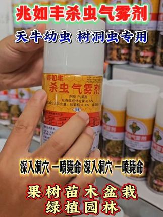 兆如丰杀虫气雾喷,天牛幼虫,树洞虫专用,深入洞穴一喷毙命。源头厂家直销正品保证#三农 #杀虫剂 #天牛幼虫 #抖音助农 #树洞虫 @DOU+上热门 @抖音小助手