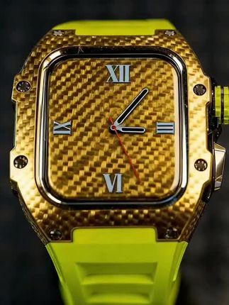 金色碳纤维理查德iwatch改装表壳保护适用苹果手表AppleWatch表带#寻迹者250 #mz改装案例 #大众途锐发动机维修 #锐界l浓香型