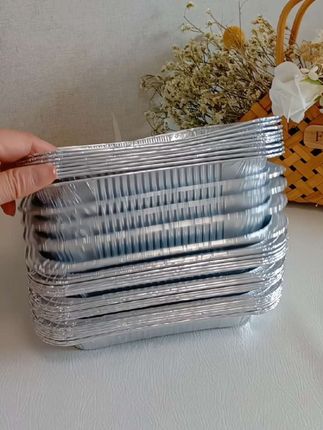 #空气炸锅专用锡纸盘#方形烤盘锡纸盒#烘焙锡纸#烤箱家用锡纸碗铝箔纸#