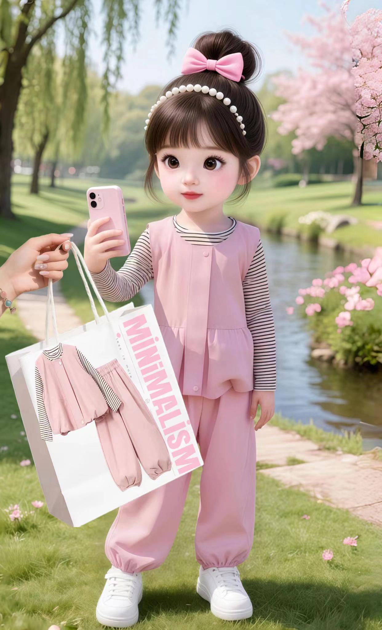 儿童套装2025春秋装新款女童秋季三件套女孩秋装马甲裤子打底衫潮#早秋穿搭公式来了#2025年秋季都流行穿什么#国庆穿搭这就开始预备了@抖加🔥上热门🔥dou+🔥热点宝
