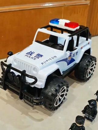 大号越野惯性警车,仿真儿童越野车,警察战警吉普车男孩耐摔玩具车#玩具车 #警车玩具 #惯性车 #越野车玩具