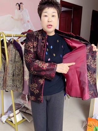 老年人秋装外套妈妈春秋上衣奶奶 女装60-80岁老太太唐装@河南你华哥李妈妈