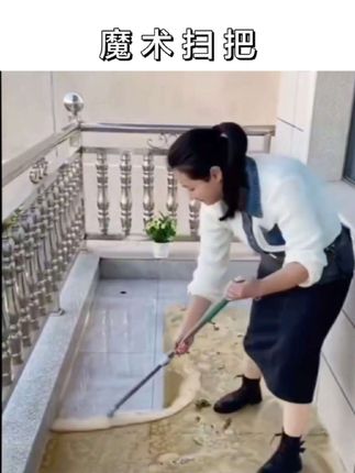硅胶魔术扫把地刮木地板清洁干湿两用卫生间#懒人拖把 #刮水扫把 #生活好帮手 #免手洗拖把 #超便宜超划算